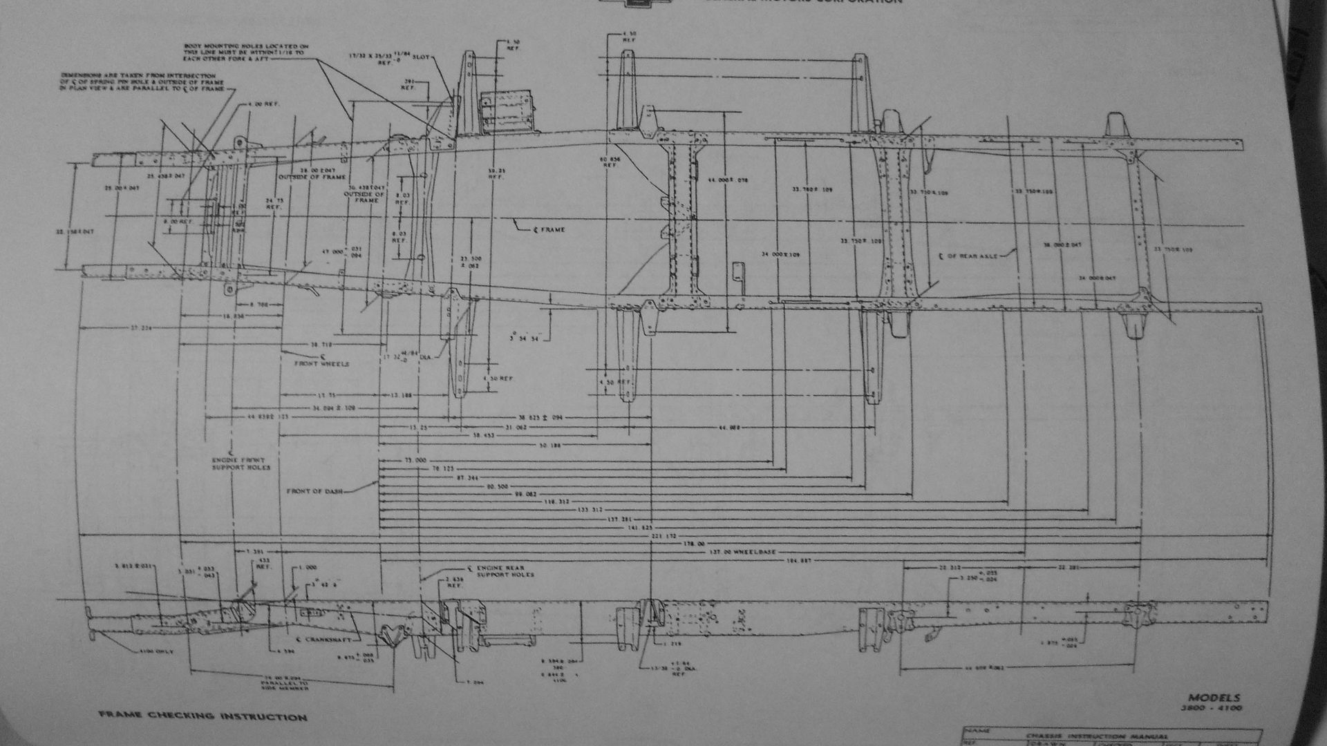 47 frame, axle and leaf spring widths The 1947 Present Chevrolet